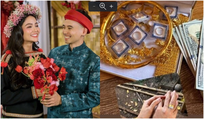 Bị ch.ê lấy chồng ít tiề.n nhất showbiz Việt, H’hen Niê không nói gì, nín thinh, giờ khoe đám cưới chả có gì ở bản, nhưng nhìn đến vàng cưới của anh chị thì đứng hình: Từng này đủ các bạn sống mấy đời đó