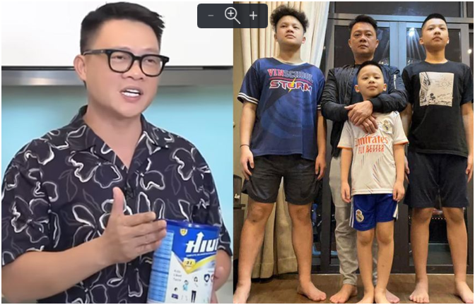 BTV Quang Minh từng cho con uống sữa HIUP để quảng cáo: “Bảo sao khách tin s:ái c:ổ, người người đổ xô mua!”