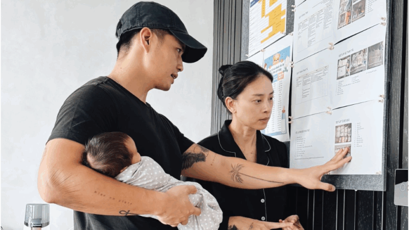 Choáng với lịch trình chăm con của vợ chồng Huy Trần – Ngô Thanh Vân: Một ngày 24 tiếng, ngủ, bú sữa chuẩn từng giây, không sai 1 xíu nào