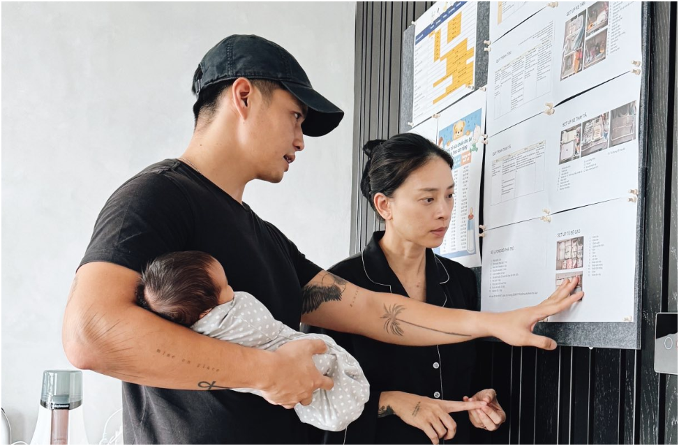 Choáng với lịch trình chăm con của vợ chồng Huy Trần – Ngô Thanh Vân: Một ngày 24 tiếng, ngủ, bú sữa chuẩn từng giây, không sai 1 xíu nào