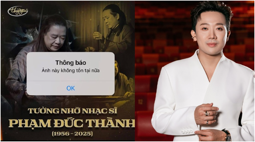 Trấn Thành gây tranh cãi khi đăng bài tưởng nhớ nhạc sĩ Phạm Đức Thành (người theo chế độ cũ): Hiện anh đã xóa bài và chưa có một lời giải thích nào