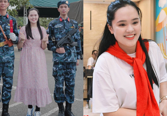 Tặng quà cho chiến sĩ diễu binh, vợ cầu thủ Duy Mạnh vẫn bị netizen chê: Giàu – xinh nhưng phong cách gây khó hiểu