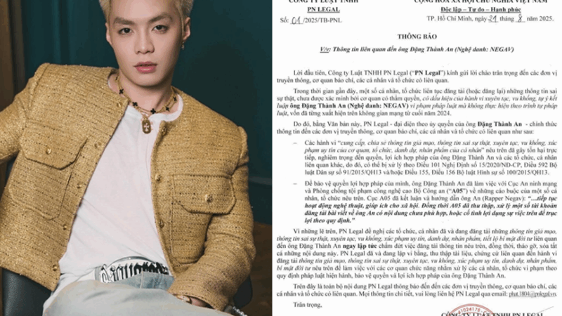 Thực hư việc Negav nhờ hãng luật cảnh c:áo thông tin ‘v:u kh:ống, x:úc ph:ạm’: Nam rapper có thật sự bị oan?