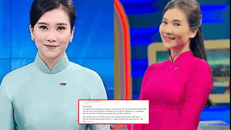 Nữ BTV VTV đọc nhầm gây chấn động bản tin, bất ngờ có người ra mặt bênh vực: “Đừng x:ử cô ấy, người này mới đáng bị phạt