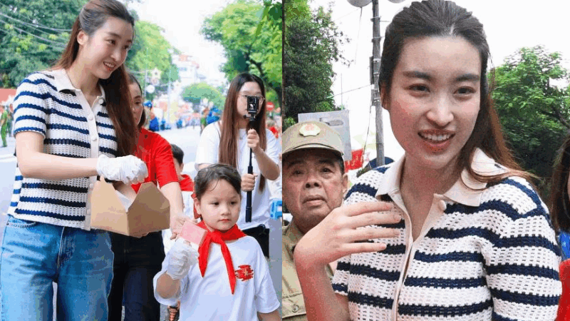 Hoa hậu Đỗ Mỹ Linh bất ngờ đi phát kem cho bà con xem A80: Visual đời thường ‘đỉnh chóp’, netizen ngẩn ngơ!