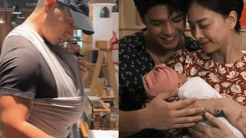 Miệng thì nói thương con, tay thì bế con 2 tuần tuổi ra đường: Chồng Ngô Thanh Vân bị netizen ch:ửi ‘làm bố kiểu gì vậy?’