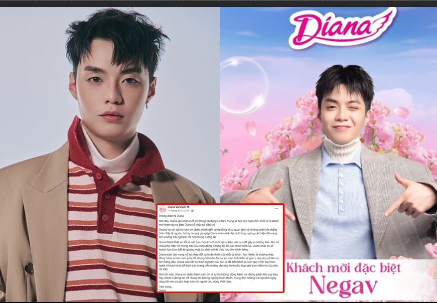 Diana công bố Negav ở sự kiện mới, CĐM phản ứng dữ dội đến mức hãng hoảng hốt xin lỗi ngay lập tức