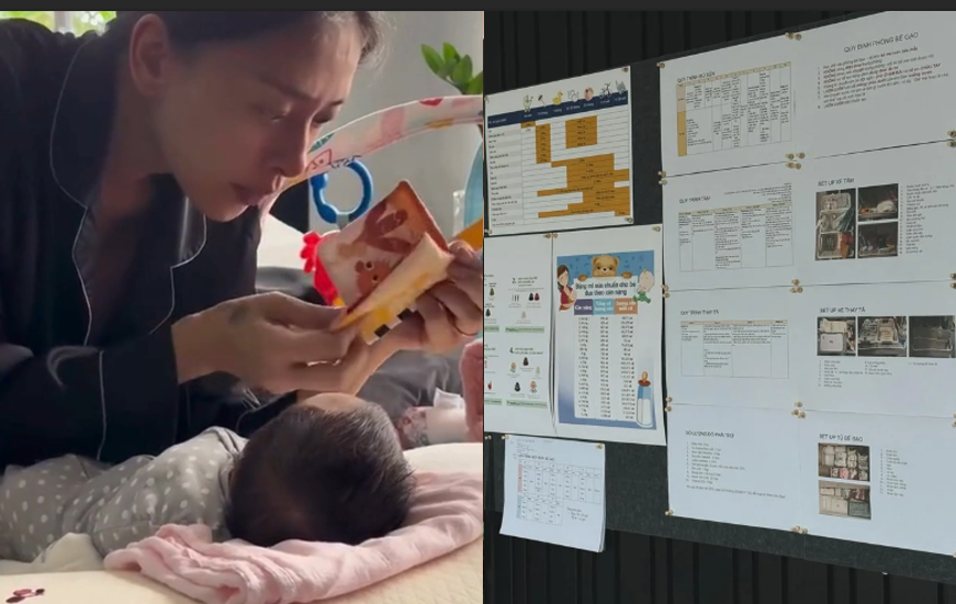 Netizen ngán ngẩm trước cách vợ chồng Ngô Thanh Vân chăm con đầu lòng: “Người nổi tiếng là phải nuôi con như thế này hết hả?”