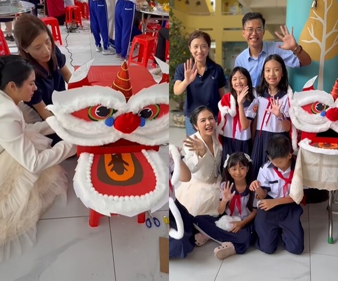 Vân Trang giàu có vẫn cho con học trường công, còn tự tay trang trí Trung thu: Phong cách nuôi con gây bất ngờ