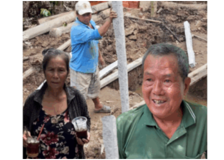 Bà Giao và ông ba Minh khởi công xây nhà mới: ‘Vô cùng hân hoan và cảm ơn tấm lòng MTQ’