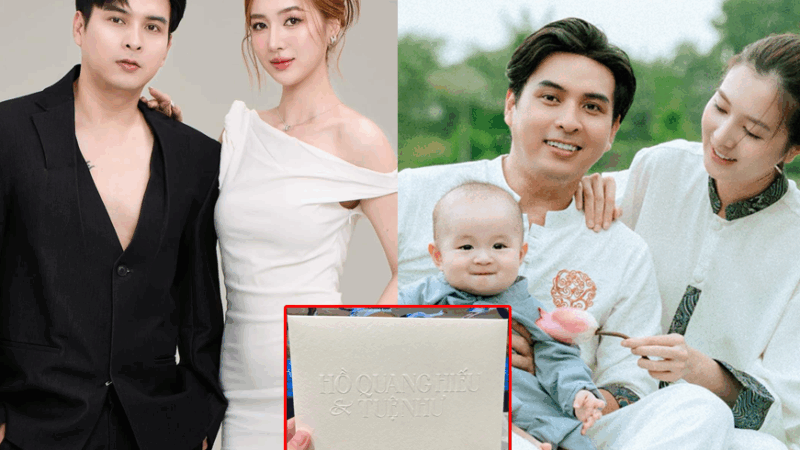 Lộ thiệp cưới của Hồ Quang Hiếu và bà xã, một chi tiết khiến netizen tr:anh c:ãi n:ảy l:ửa