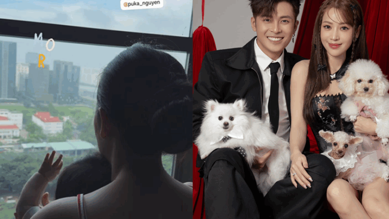 Puka – Gin Tuấn Kiệt lần đầu công khai con đầu lòng: Visual cực phẩm, fan khen ‘chuẩn hot kid Vbiz!’