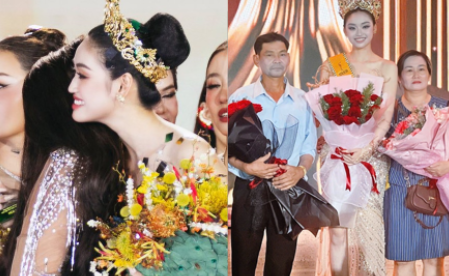 Mẹ Hoa hậu Yến Nhi xúc động chia sẻ: “Chưa bao giờ tôi nghĩ con làm hoa hậu thì cha mẹ sẽ đổi đời. Điều mong nhất là Nhi tự lo được cho bản thân, nuôi dưỡng hoài bão và đóng góp cho cộng đồng, xã hội