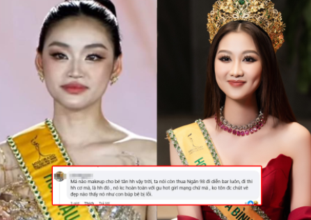 Hoa hậu Yến Nhi bị chê thua xa Quế Anh về nhan sắc: Netizen mỉa ‘Thua cả Ngân 98 đi diễn bar nữa là!’