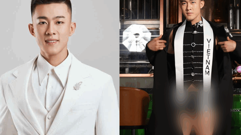 Công Vinh đi thi Nam vương quốc tế mà mặc đồ như… ở nhà?! Netizen Việt ‘muối mặt’ khi nhìn thấy!