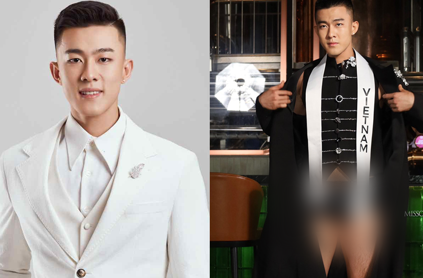 Công Vinh đi thi Nam vương quốc tế mà mặc đồ như… ở nhà?! Netizen Việt ‘muối mặt’ khi nhìn thấy!