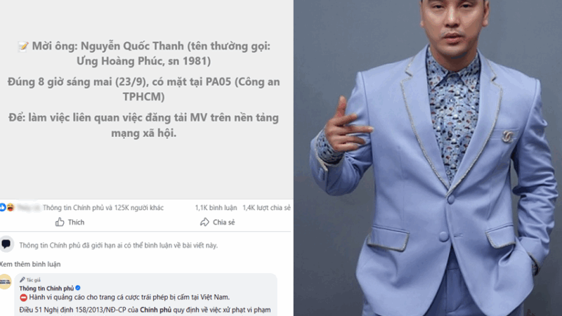 Trang Thông tin Chính Phủ bất ngờ gọi tên Ưng Hoàng Phúc: Nội dung căng đét, nhắc cả Bộ luật Hình sự vào cuộc