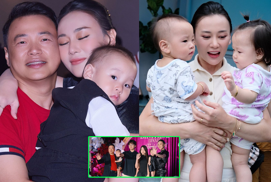 Phương Oanh làm sinh nhật ấm áp cho Shark Bình, thái độ 2 con riêng gây bàn tán: Nhìn mặt là biết ‘không hứng thú’ với bà mẹ kế rồi