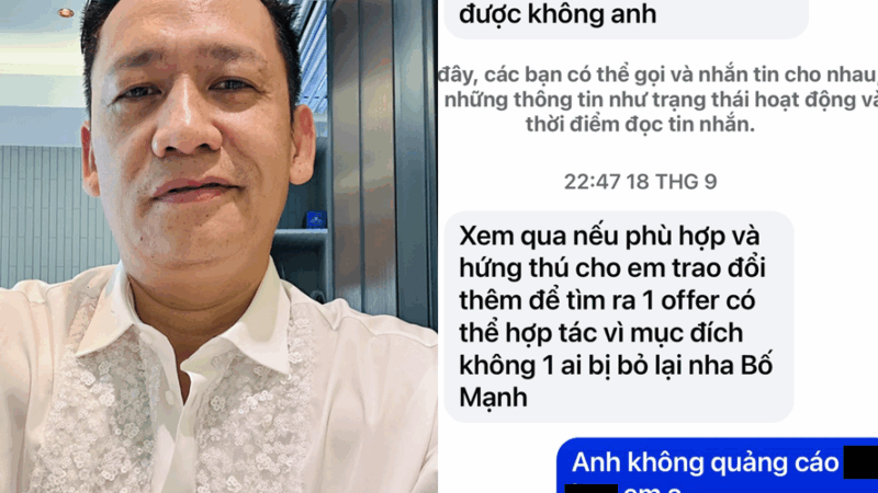 Duy Mạnh công khai tin nhắn web cá độ mời quảng cáo: ‘Tiền thì tôi cũng thèm thiệt đấy, nhưng sợ dân mạng ch:ửi hơn nên thôi!