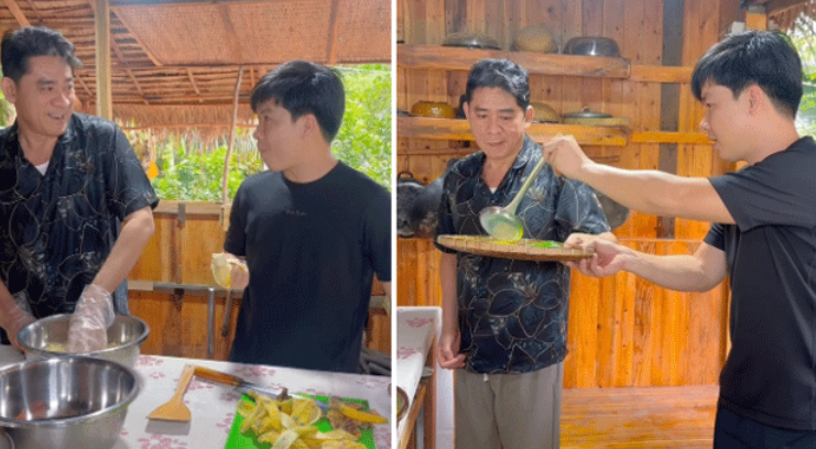 Netizen vui mừng khi diễn viên Huỳnh Anh Tuấn vào bếp trở lại sau gần 3 tháng điều trị đột quỵ: Hình ảnh khiến ai cũng xúc động