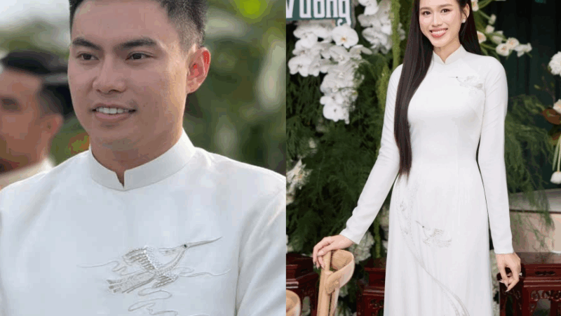 Cận cảnh chú rể đại gia của Hoa hậu Đỗ Thị Hà trong đám hỏi: Điển trai, phong độ và khí chất ‘chồng hào môn’ ngút trời!