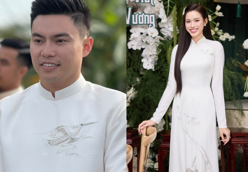 Cận cảnh chú rể đại gia của Hoa hậu Đỗ Thị Hà trong đám hỏi: Điển trai, phong độ và khí chất ‘chồng hào môn’ ngút trời!
