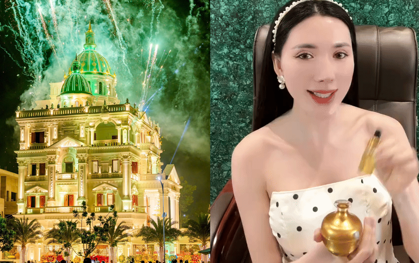 Ngân Collagen – “Phú bà tíc tóc” sống trong lâu đài 500 tỷ: Mỗi cl:ip khoe đời sang chảnh đều triệu view, hàng hiệu phủ kín người
