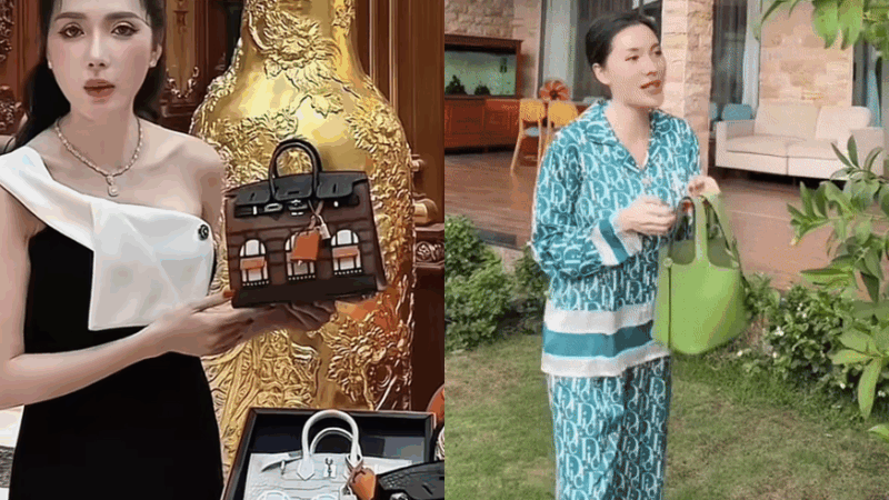 Choáng với độ giàu có của “Phú bà” Ngân Collagen: Mua túi Hermès theo lô, có cái còn mang ra vườn… đựng trái cây!