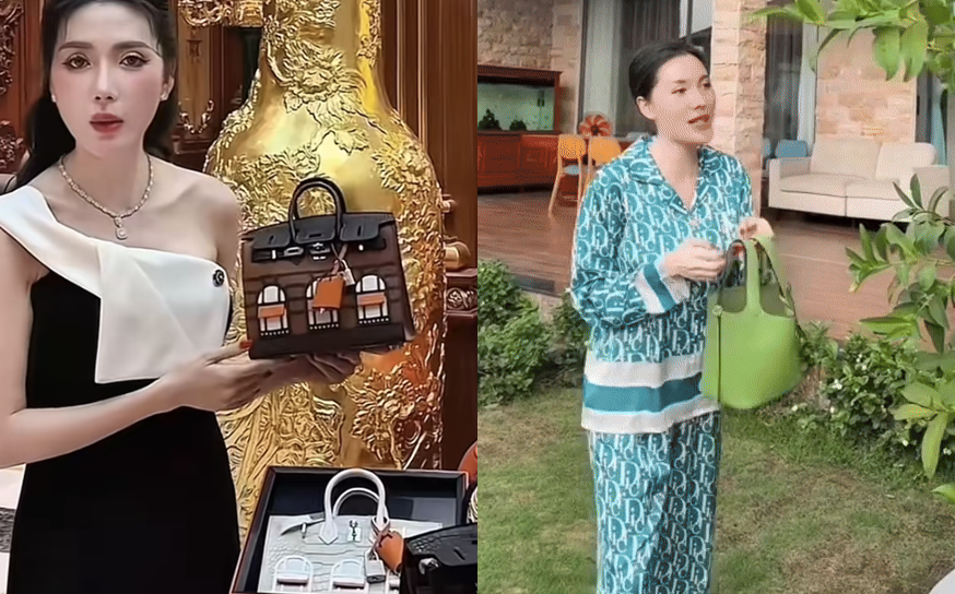 Choáng với độ giàu có của “Phú bà” Ngân Collagen: Mua túi Hermès theo lô, có cái còn mang ra vườn… đựng trái cây!