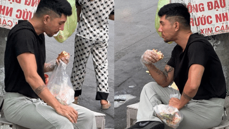 Lương Bằng Quang thất thần ngồi ăn bánh mì sau khi Ngân 98 bị bắt – fan thốt lên: ‘Nhìn mà thấy thương!’