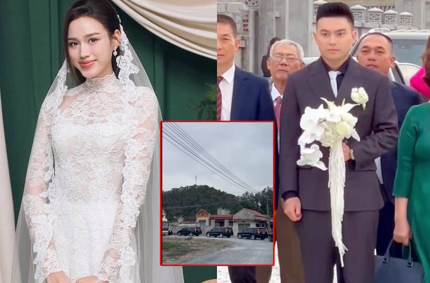 Cô dâu nghìn tỷ Đỗ Thị Hà làm lễ vu quy hoành tráng nhất Việt Nam: Dàn siêu xe xếp hàng dài đón dâu quý khiến ai cũng choáng ngợp