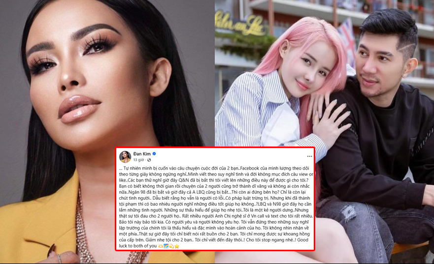 Ca sĩ Đan Kim xót xa cầu xin khoan hồng cho Lương Bằng Quang và Ngân 98: ‘Tôi chỉ biết nói là rất buồn!’