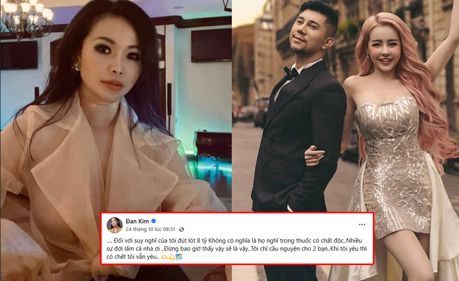Ca sĩ Đan Kim bênh vực Lương Bằng Quang – Ngân 98: ‘Đút lót 8 tỷ không có nghĩa họ biết thuốc có độc, khi tôi yêu thì có chết tôi vẫn yêu!’