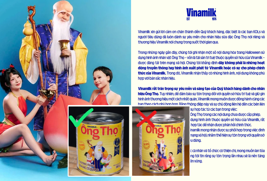 Quỳnh Anh Shyn cosplay hình ảnh ‘Ông Thọ’ dịp Halloween, Vinamilk lên tiếng cực c:ăng: “Nữ ca sĩ s:ợ xanh mặt vội g:ỡ ảnh  trong 1 nốt nhạc”