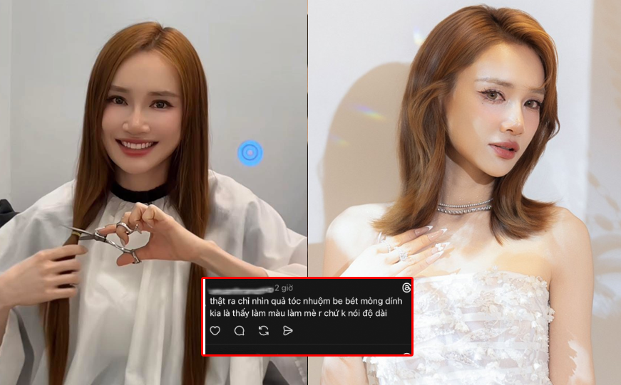 Nhã Phương bị “ném đá” khi cắt chỏm tóc khô xơ để hiến tặng: Làm việc tốt nhưng lại bị nói là “làm màu” hơn