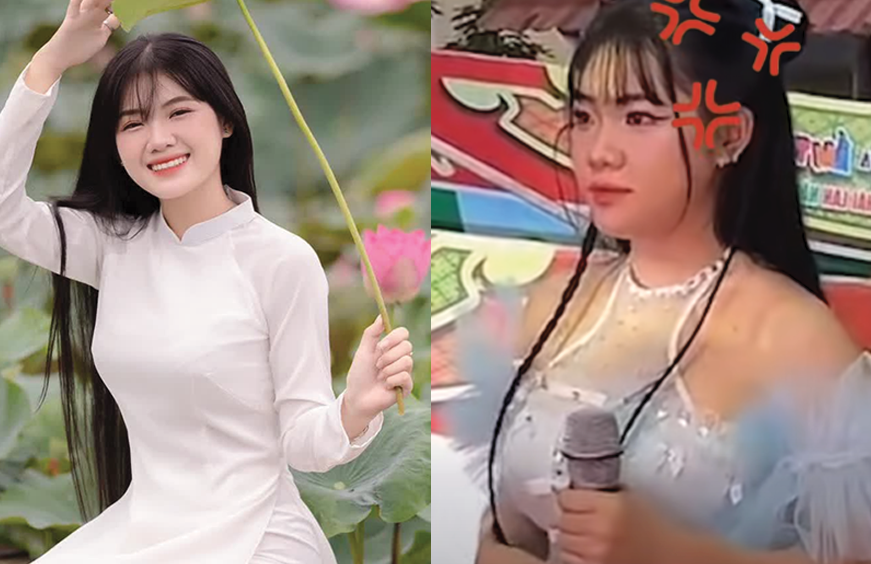 Chủ hit ‘Lấy cây kim may đồ’ là ai mà dám tự nhận mình là ca sĩ? Bị MC giới thiệu là Tik:Toker khi lên sân khấu hát, cô lập tức khó chịu ra mặt: ‘Từ bao giờ cầm mic cất giọng là được gọi là ca sĩ?
