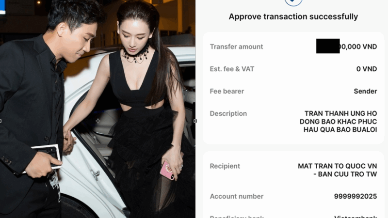 Vợ chồng Trấn Thành – Hari Won ủng hộ bà con vùng bão Bualoi: Nghe số tiền mà ai cũng thấy ấm lòng