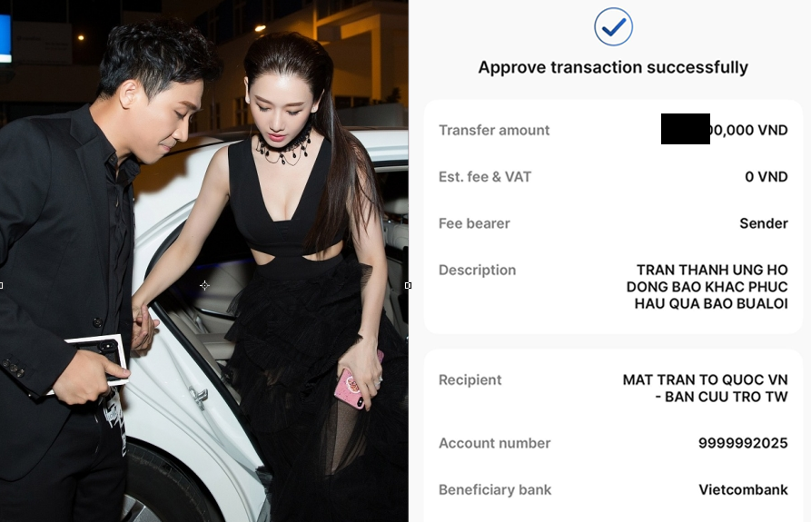 Vợ chồng Trấn Thành – Hari Won ủng hộ bà con vùng bão Bualoi: Nghe số tiền mà ai cũng thấy ấm lòng