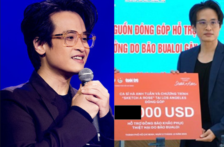 Hà Anh Tuấn mạnh tay ủng hộ bà con vùng bão số 10: Con số lên sóng khiến CĐM không tin nổi mắt!