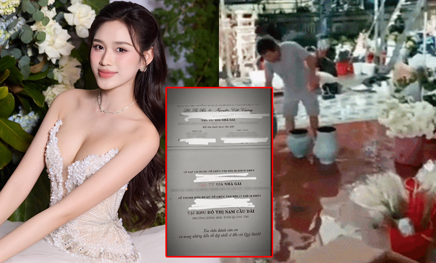 Rộ tin Hoa hậu Đỗ Thị Hà sắp cưới thiếu gia xây dựng: Nhà gái đã dựng rạp, xuất hiện chi tiết tâm linh lạ chưa từng thấy
