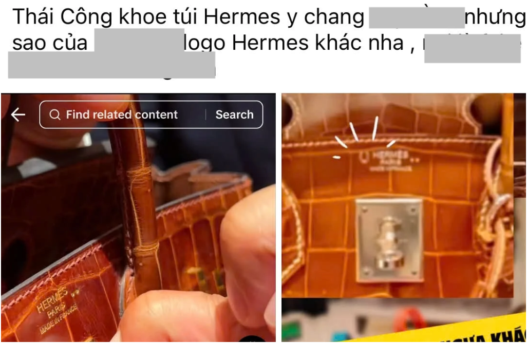 NTK Thái Công v:ô tì:nh đụ:ng ch:ạm tới bà Phương Hằng: “Ai mới đúng là người xài chiếc túi hiệu tiền tỷ kia đây?”