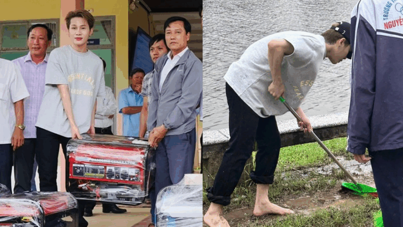 Jack sau khi bị c:ấm diễn 9 tháng: Lặn lội ra Huế trao máy phát điện, dọn bùn sau l:ũ – cố lấy lại thiện cảm trong mắt khán giả!
