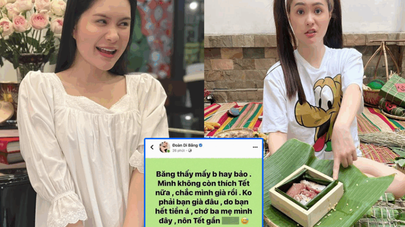 Đoàn Di Băng:  “Băng thấy mấy bạn hay bảo: ‘Mình không còn thích Tết nữa, chắc mình già rồi’. Không phải bạn già đâu, do bạn hết tiền á”