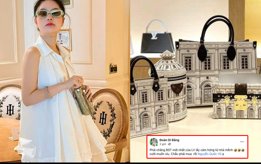 Cười té ghế: Đoàn Di Băng ảo tưởng rằng biệt thự 400 tỷ của mình là cảm hứng cho một BST mới của LV