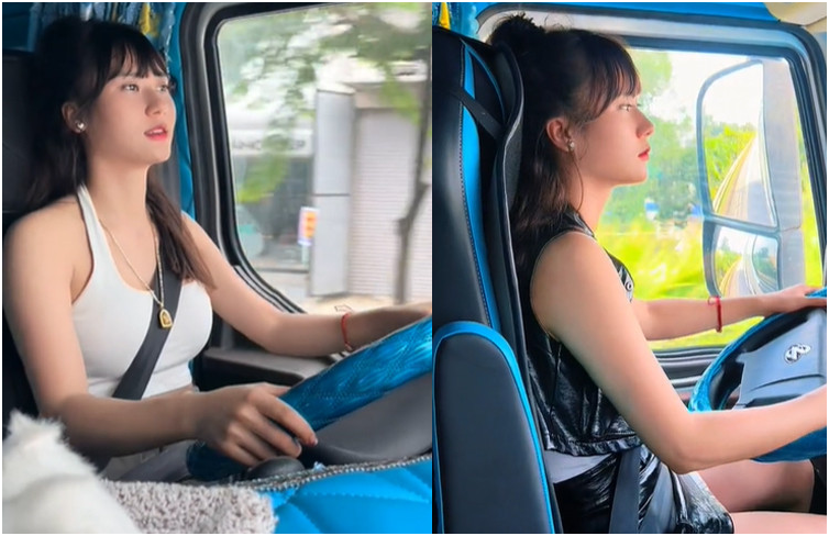 Thật không thể tin nổi về cô gái b:ốc v:ác lái xe tải 30 tấn hỗ trợ miền Trung: Hơn 4 năm bám đường kiêm dỡ hàng, đã xinh đẹp lại còn khỏe mạnh