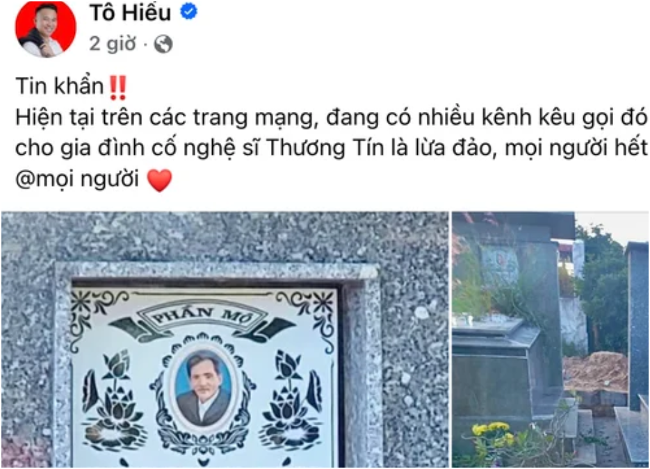Người thân của NS Thương Tín thông báo khẩn: ‘Mọi người nên đề phòng nhé’