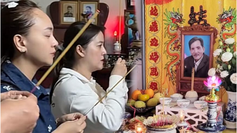 Cuối cùng Hồng Loan cũng đến thắp hương cho NS Thương Tín: Bị nói quá nhiều nên mới chịu xuất hiện