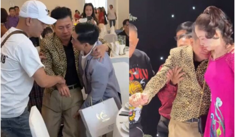 Đám cưới con của Tấn Beo được đồng nghiệp hỏi thăm và bế tận tình lên sân khấu: ‘Trái ngược hoàn toàn với Thường Tín, 1 lời chia buồn cũng chẳng có’
