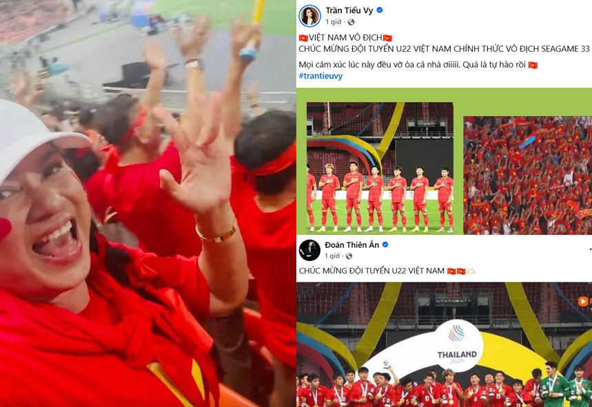 Dàn sao Việt lao ra đường “đi bão” mừng chiến thắng SEA Games 33: Cùng hàng triệu người hòa vào khoảnh khắc tự hào nhất của Việt Nam