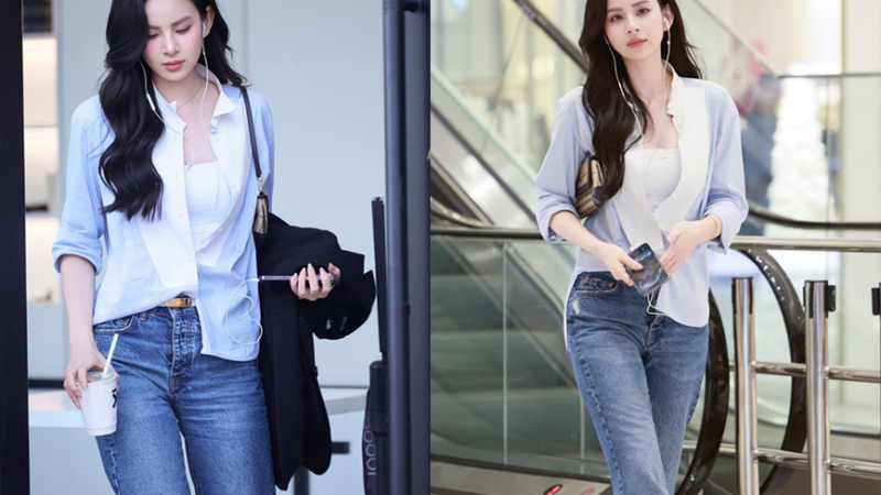 Nàng dâu hào môn” Hương Liên bị soi nhan sắc đời thực khi đu trend “trạm tỷ”: Mặc đơn giản mà rất sang, xinh không kém idol Hàn